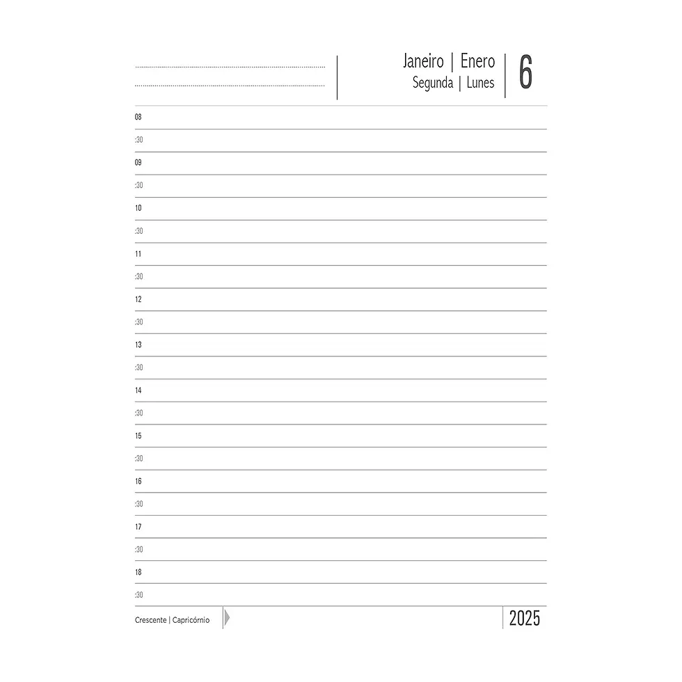 Miniatura: Agenda 2025 Kbom Espiral 160 fls 12,3 cm x 16,4 cm - SD/Animativa