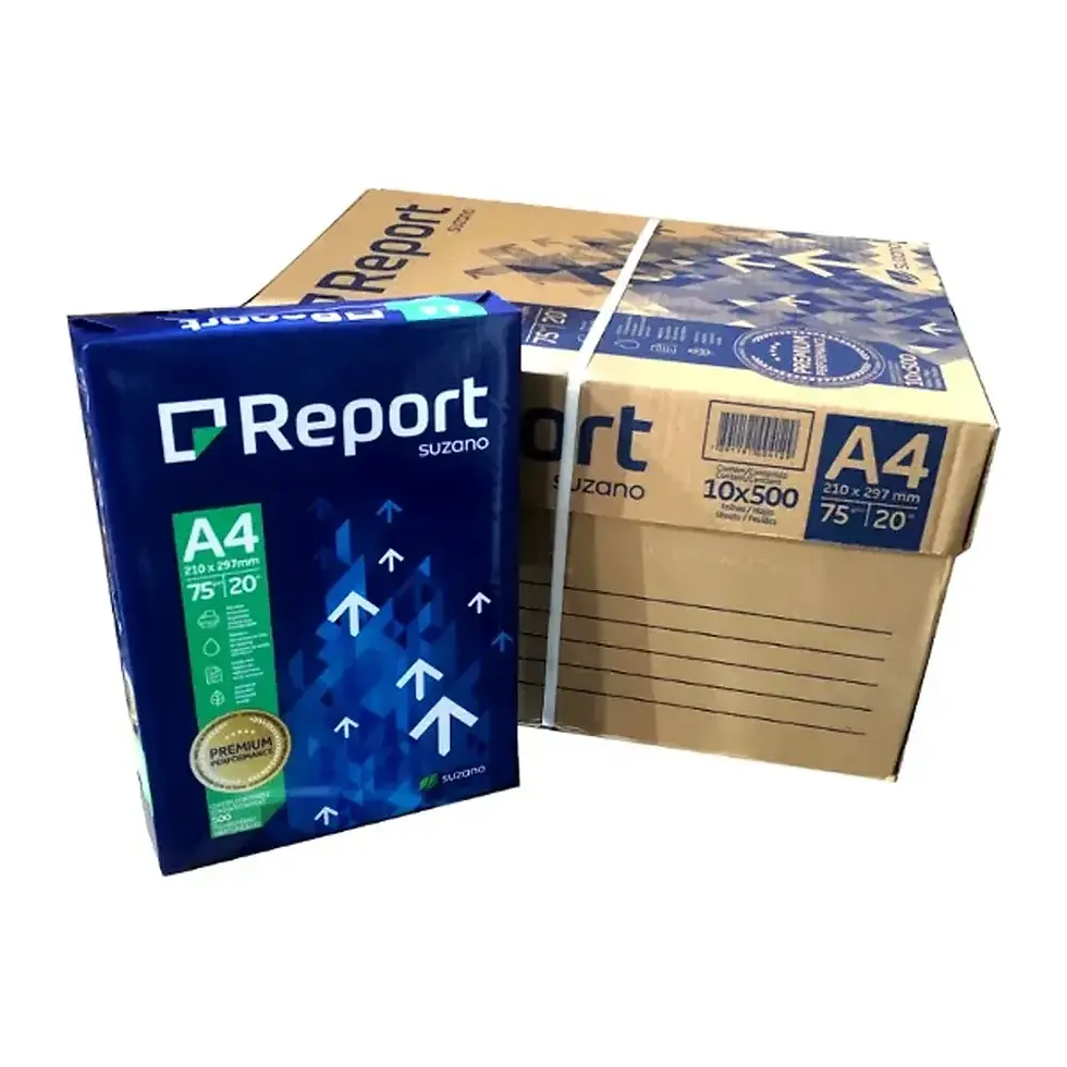 Miniatura: Papel Sulfite A4 (210mmx297mm)  Caixa Com 10 Pacotes-  500 Folhas Cd Report
