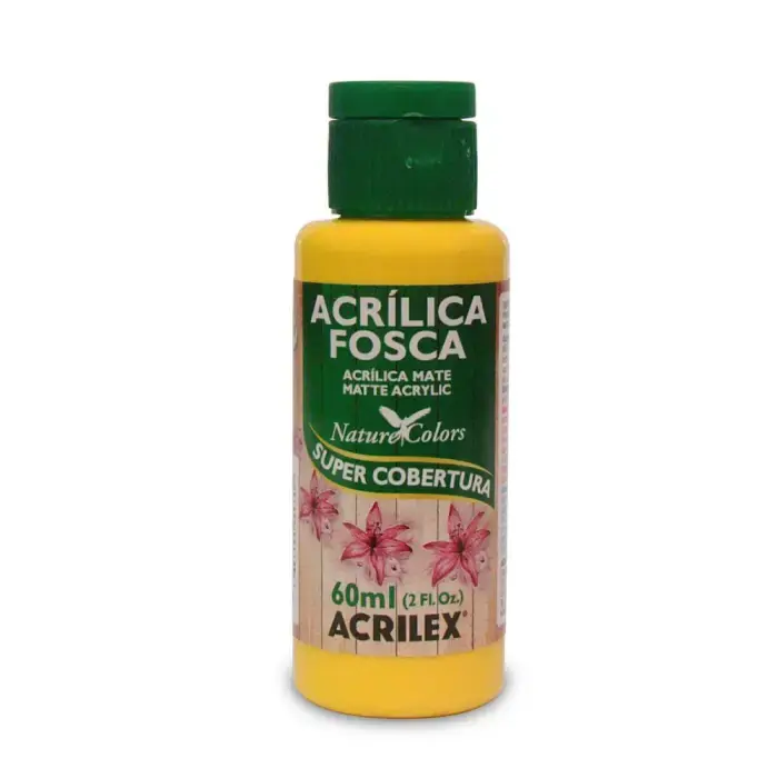 Tinta Acrílica Fosca 60 ml - 505 Amarelo Ouro – Acrilex