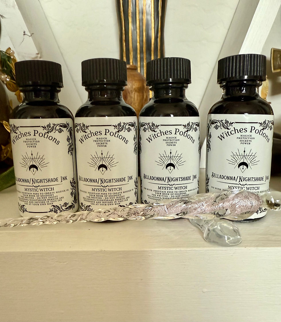 Thumbnail: Belladonna/NighShade Ink & Glass Fountain Pen