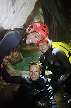 Le siphon du canyon de Terneze, proche de Chambery , dans le massif des bauges