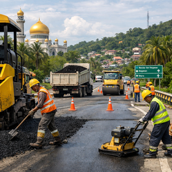 Brunei Allocates BND29.5M for 18 Road Repair Projects in 2025