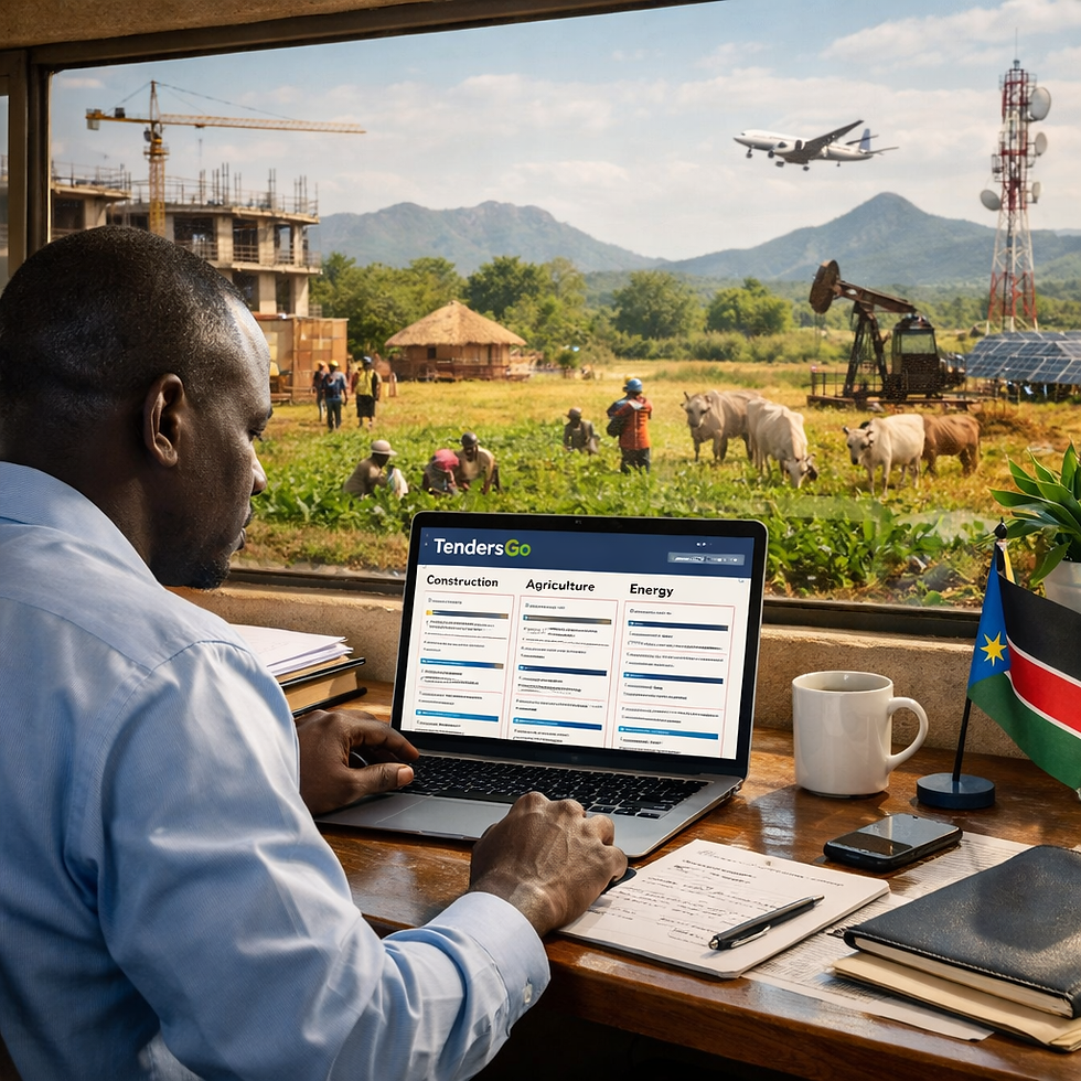 South Sudan tender notices 2026 by sector