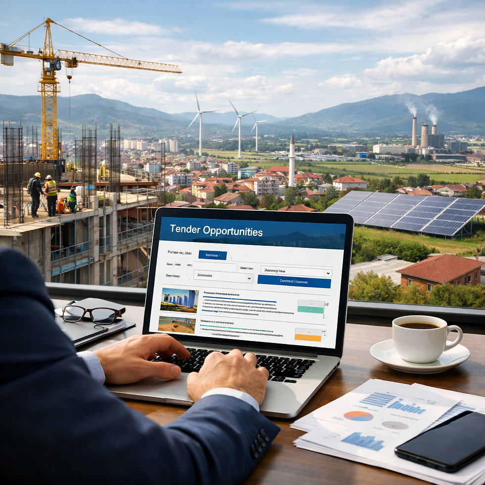 Kosovo tender notices 2026: active sectors & RFP listings