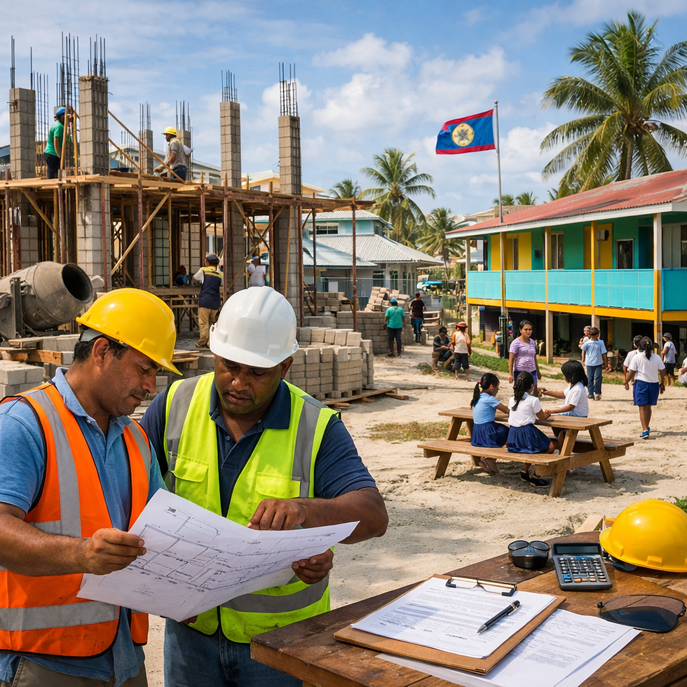 Belize Caye Caulker School Project: campus bid, budget, agency