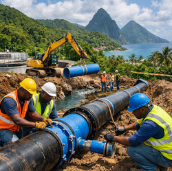 Saint Lucia’s Ninth Water Project pipeline upgrade