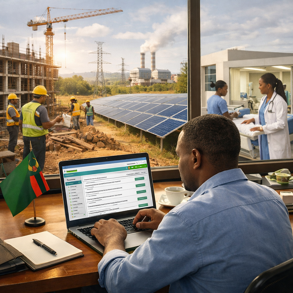 Zambia tender notices 2026: construction, energy and health