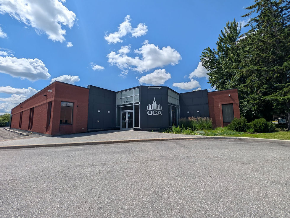 Commercial building painting project OCA Ottawa by Vision Painting
