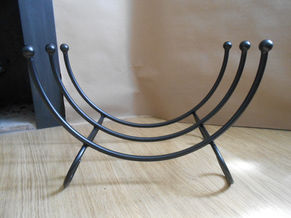 Wrought Iron Log Holder.