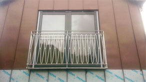 Galvanised Juliet Balcony.