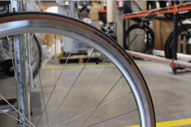 Thumbnail: SANTAFIXIE 30mm Wheelset ratu + riepu komplekts, sudraba/brūns