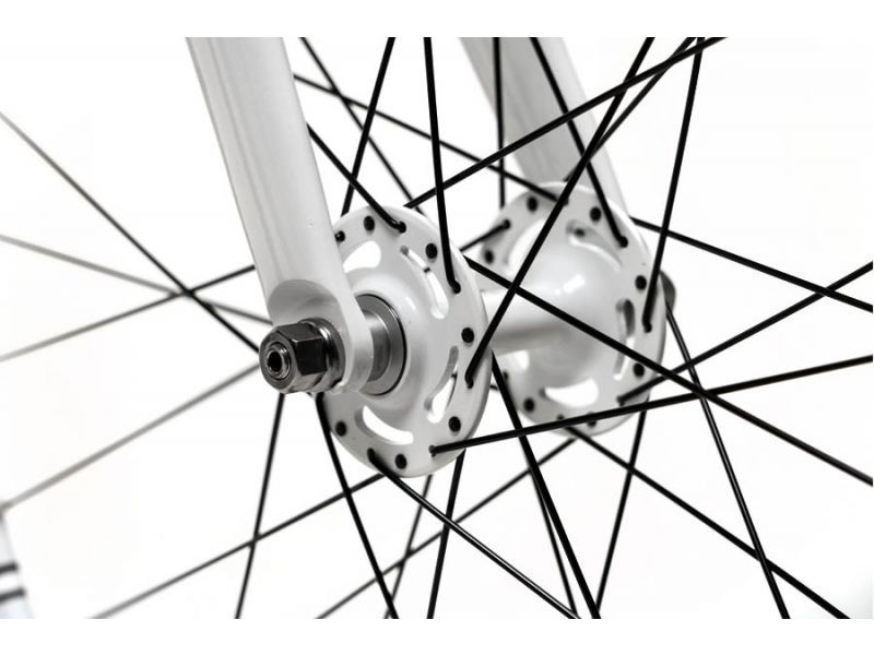 Thumbnail: SANTAFIXIE RAVAL All White velosipēds, balts, 30mm aploces