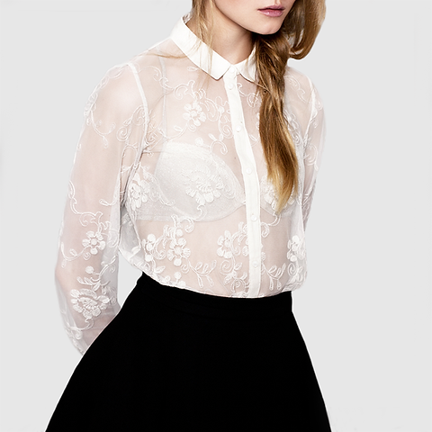 Pretty White Blouse