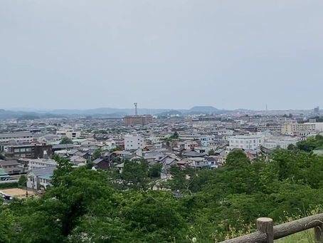 鳥取城跡二ノ丸からの市内一望