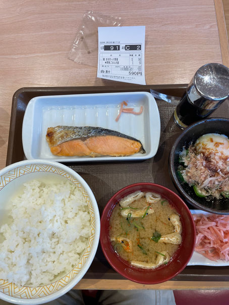 すき家の朝朝食