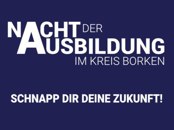 Plakat "Nacht der Ausbildung, Schnapp dir deine Zukunft"