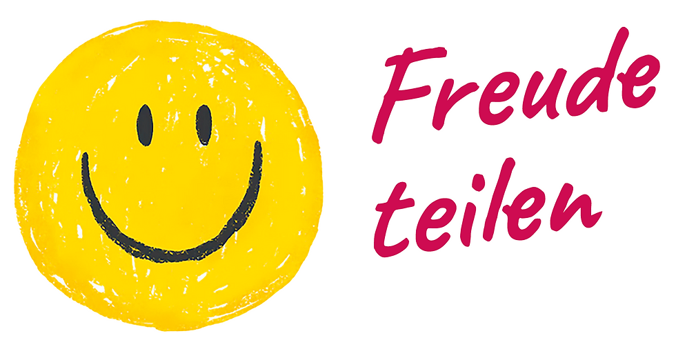 Bild Smiley und Motto des Sommerfestes "Freude teilen"