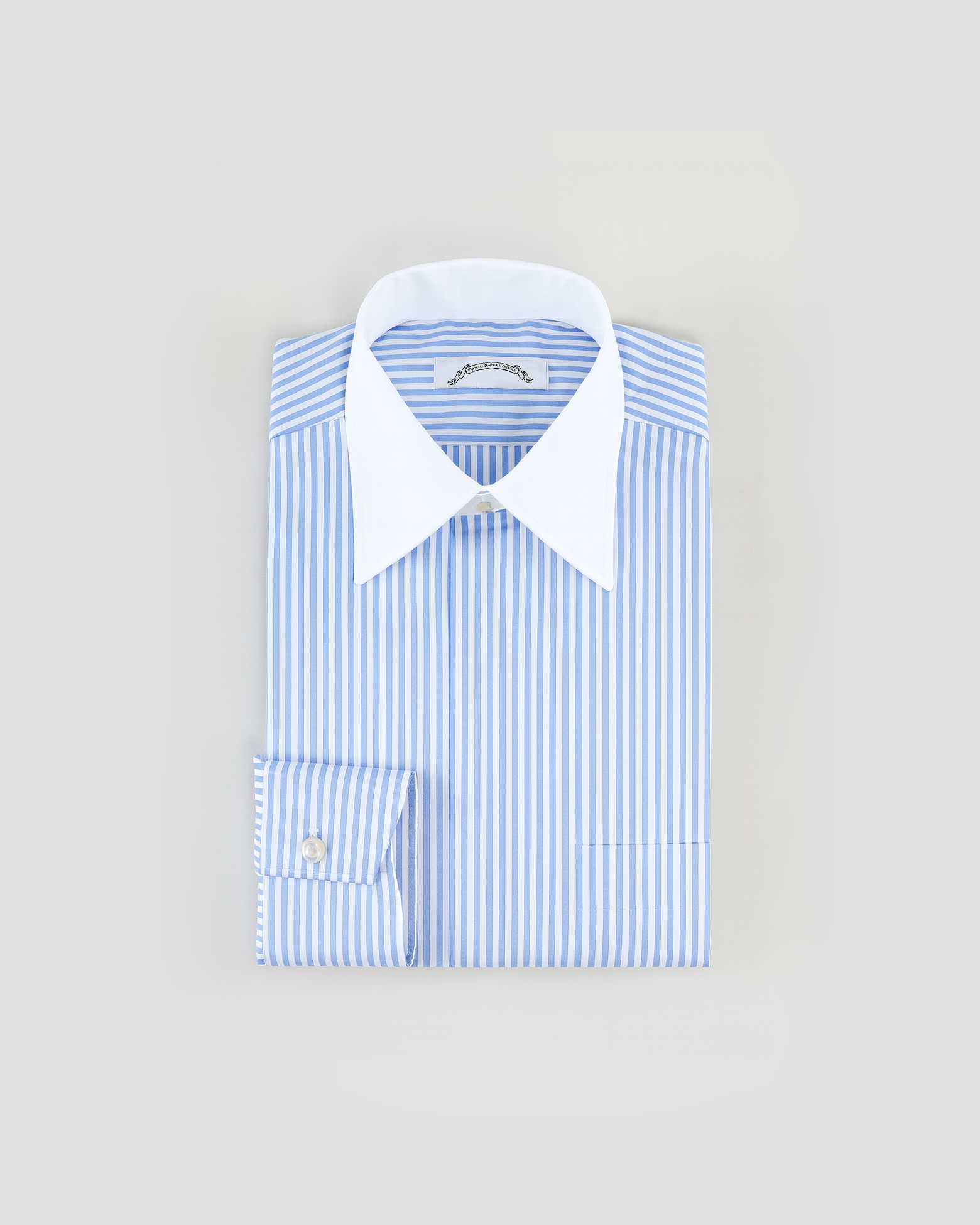 Chemise business en popeline rayé