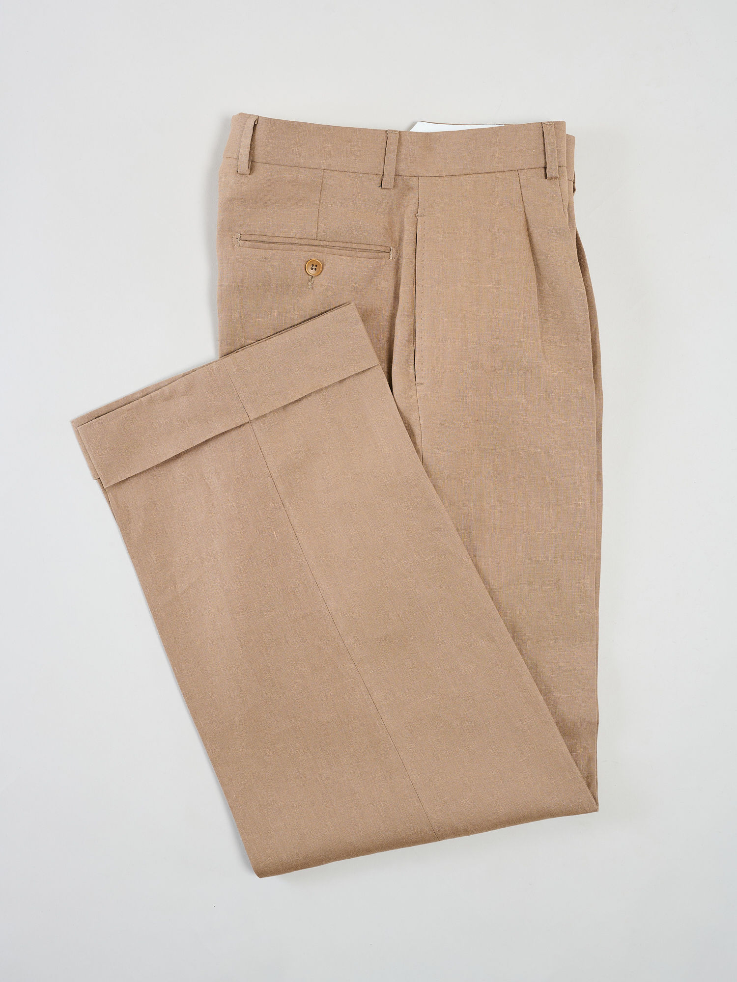 Pantalon en Lin Tabac