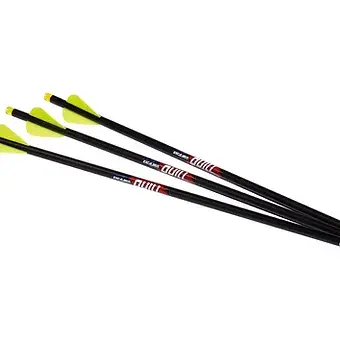 CROSSBOW BOLT QUILL™ 16.5″ ILLUMINATED CARBON ARROWS – 3 PACK