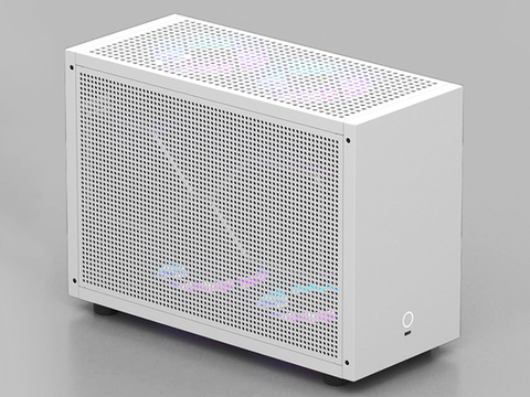 SPCC Black White Mini ITX Computer Case Mini Tower PC Gaming SFF Case Small Form Factor Open Airflow PC Case