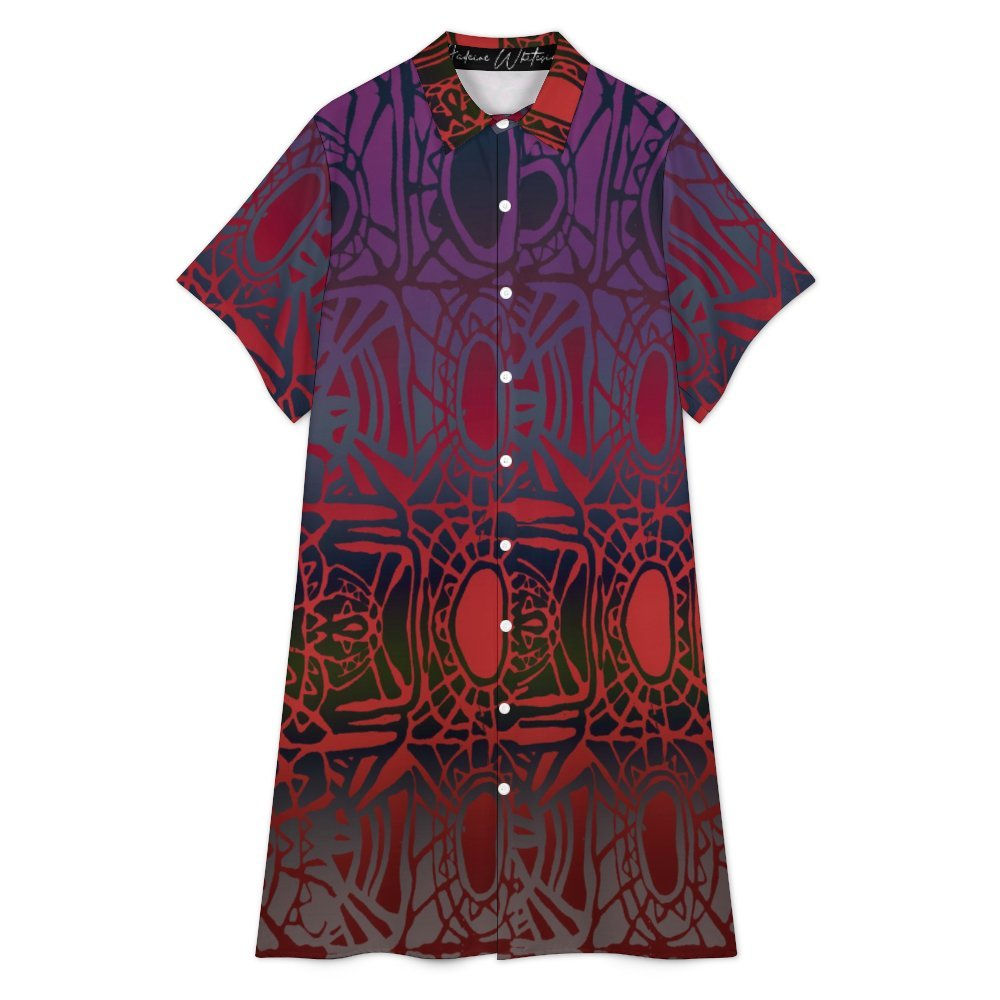 Button Down Women's Shirt Dress