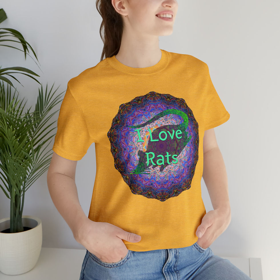 Thumbnail: "I Love Rats" Mandala Shirt