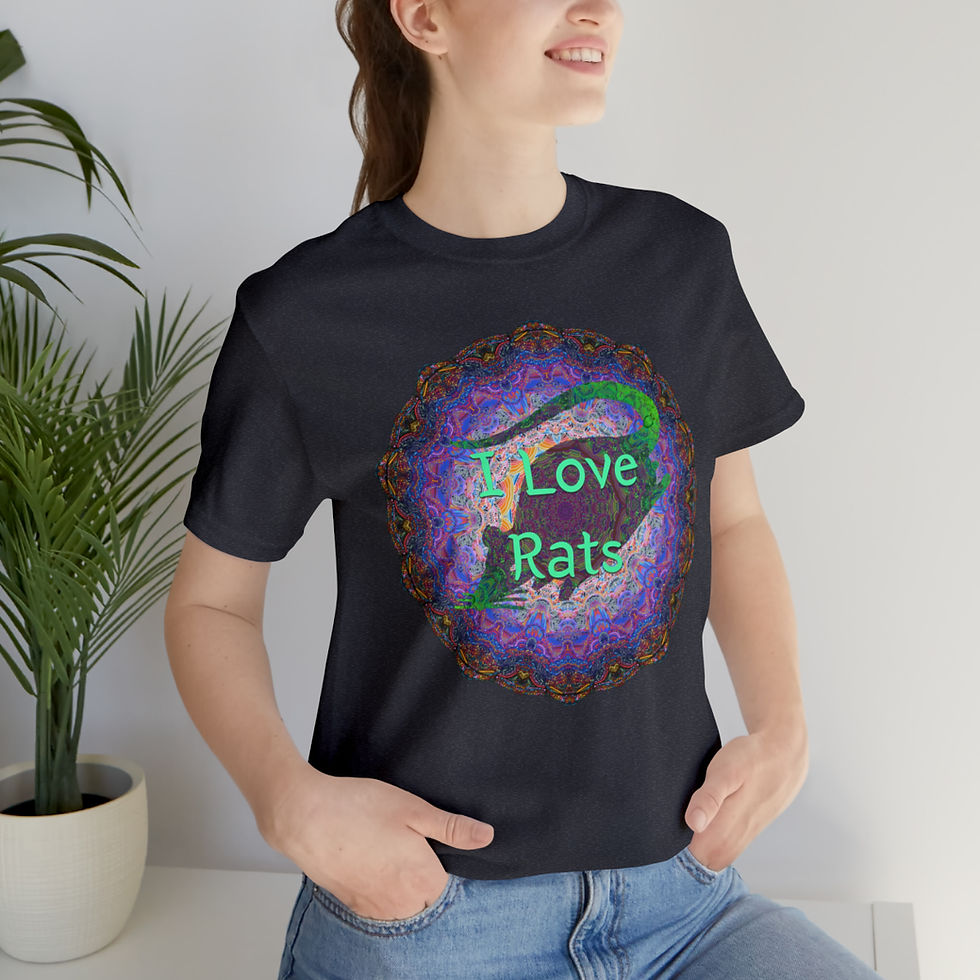 Thumbnail: "I Love Rats" Mandala Shirt