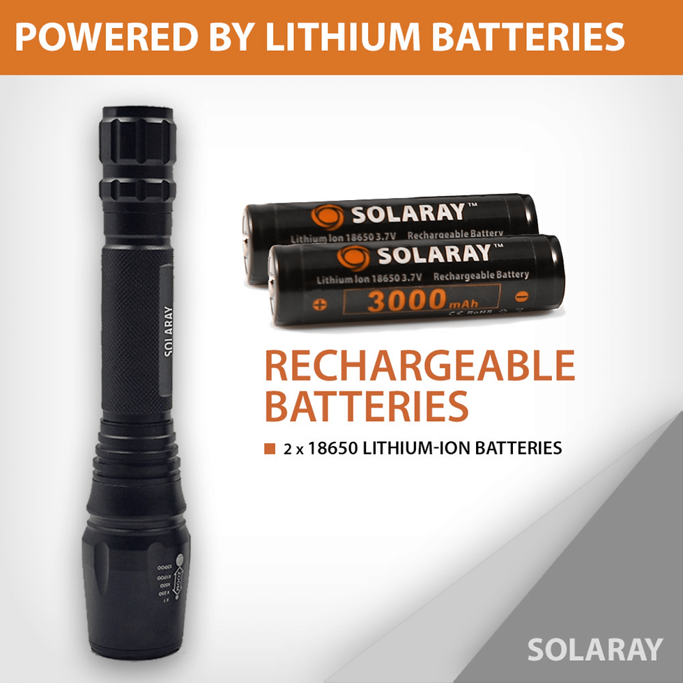 Thumbnail: Solaray LED Tactical Flashlight Kit