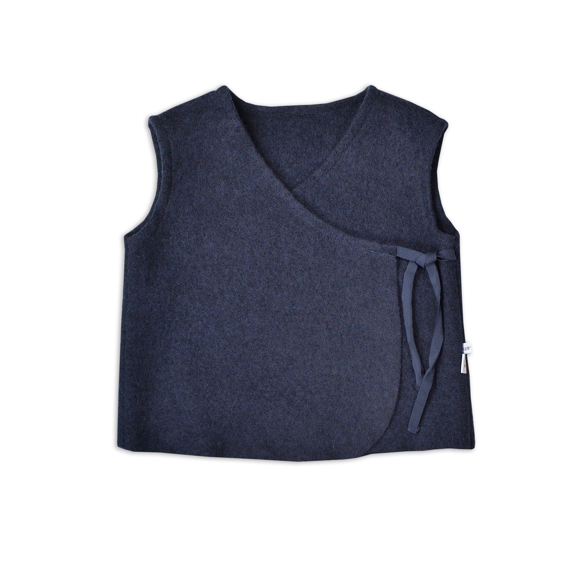 Weste aus Merinowolle - blau/Merino wool waistcoat - blue