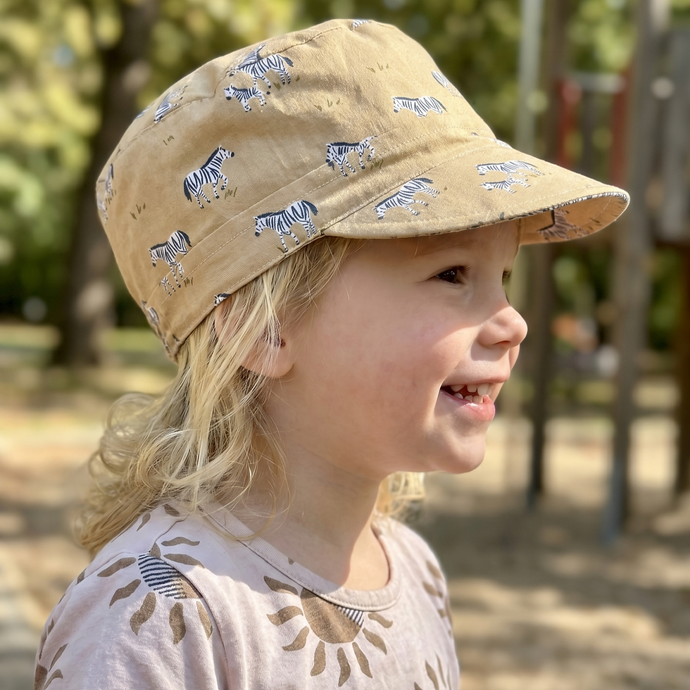 Miniaturbild: Wendbare Michelmütze Zebras / Summer cap Zebras