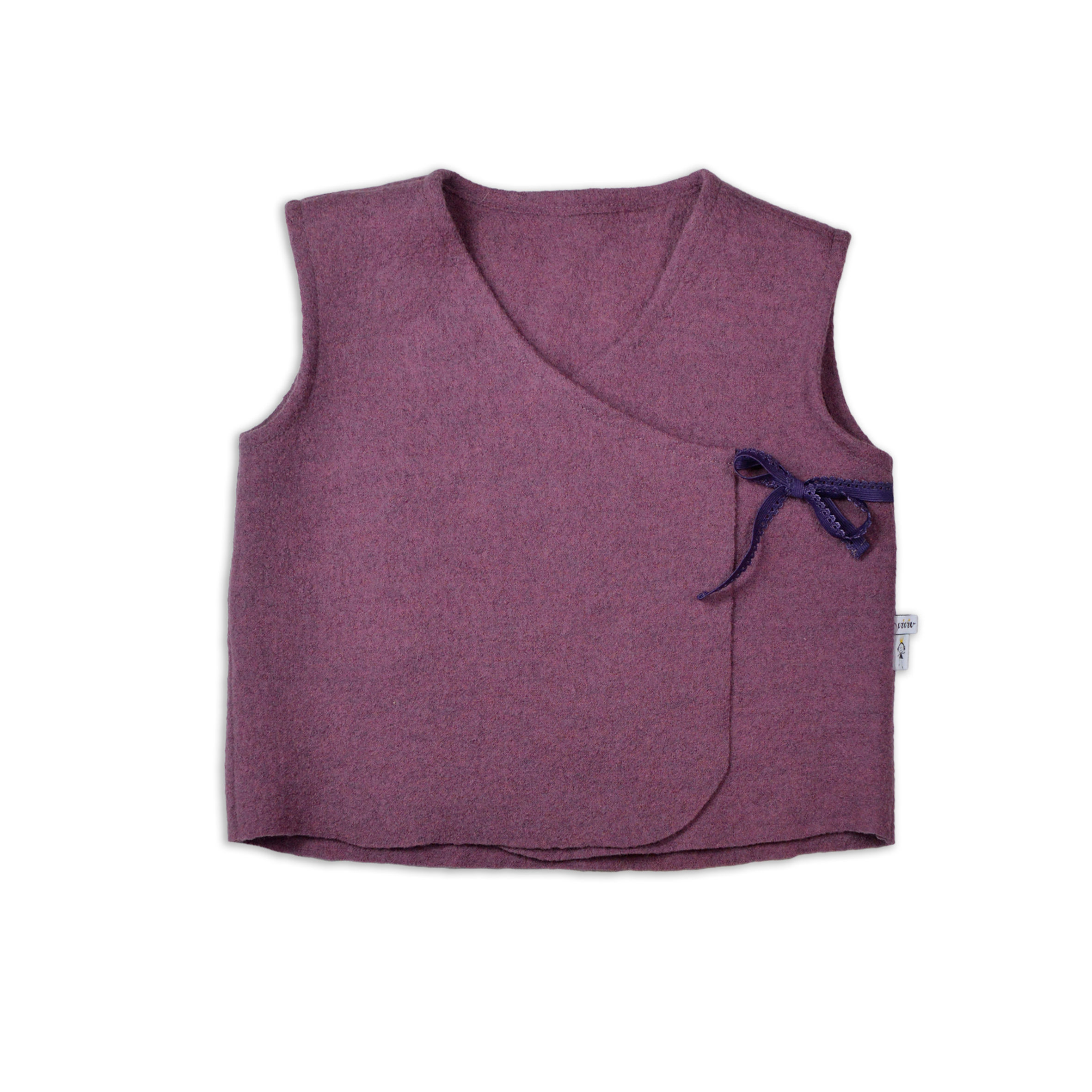 Weste aus Merinowolle /Merino wool waistcoat - woodrose