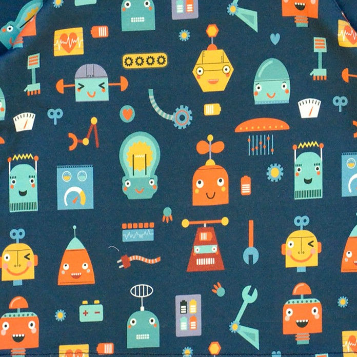 Miniaturbild: Peppiges Langarmshirt  Roboter/ long-sleeved shirt Robots