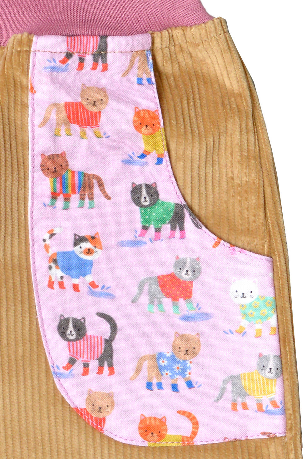 Miniaturbild: Bio Cord-Pumphose  Katzen/Bio corduroy pants Cats