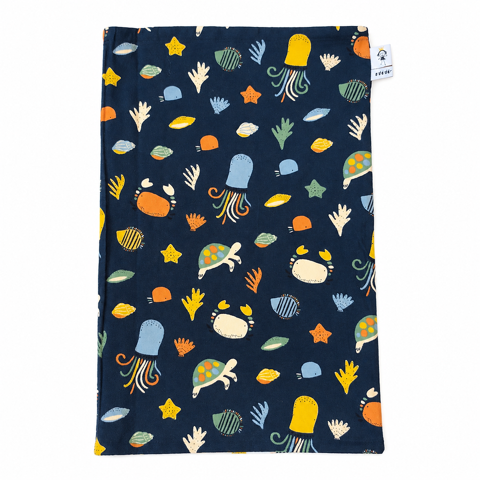Miniaturbild: Wendbarer Halswärmer für Kinder Meer/ Reversible loop Sea