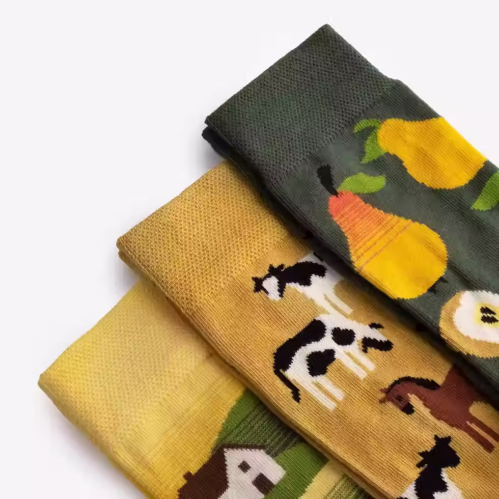 Miniaturbild: Farbige Socken für Erwachsene / Colourful socks  - Häuschen