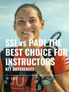 SSI vs PADI best choice for dive instructors