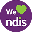 NDIS Registered Provider - We Love NDIS Logo