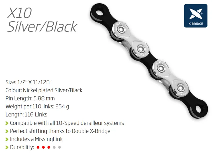 KMC X10 10-Speed Chain