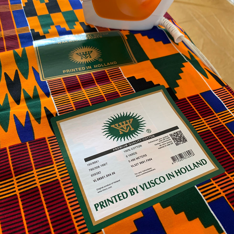 How to remove stickers from African Print?