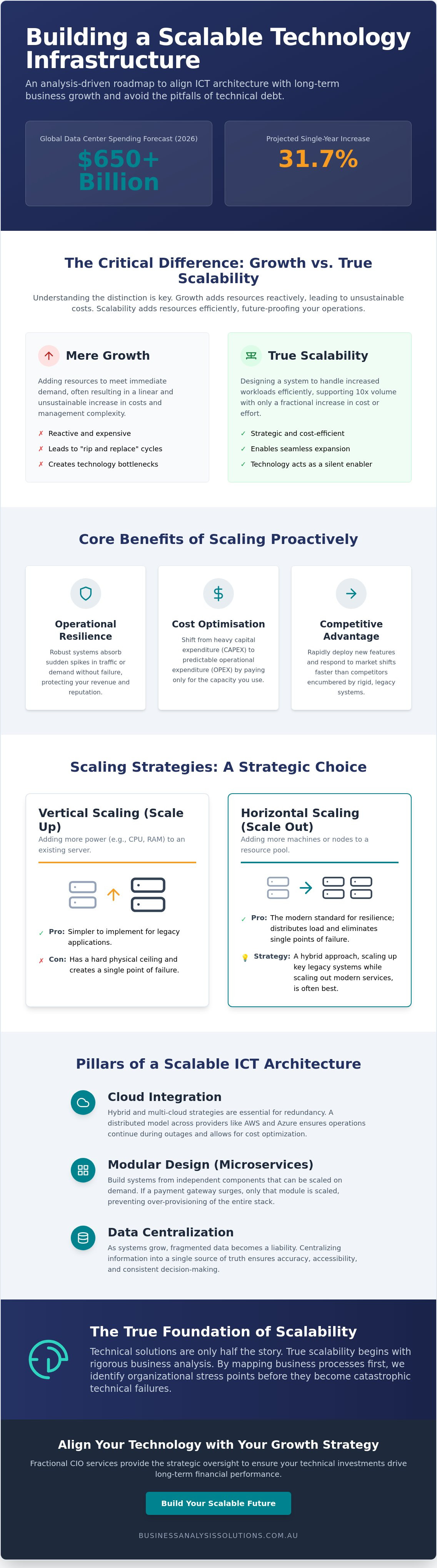Building a scalable technology infrastructure