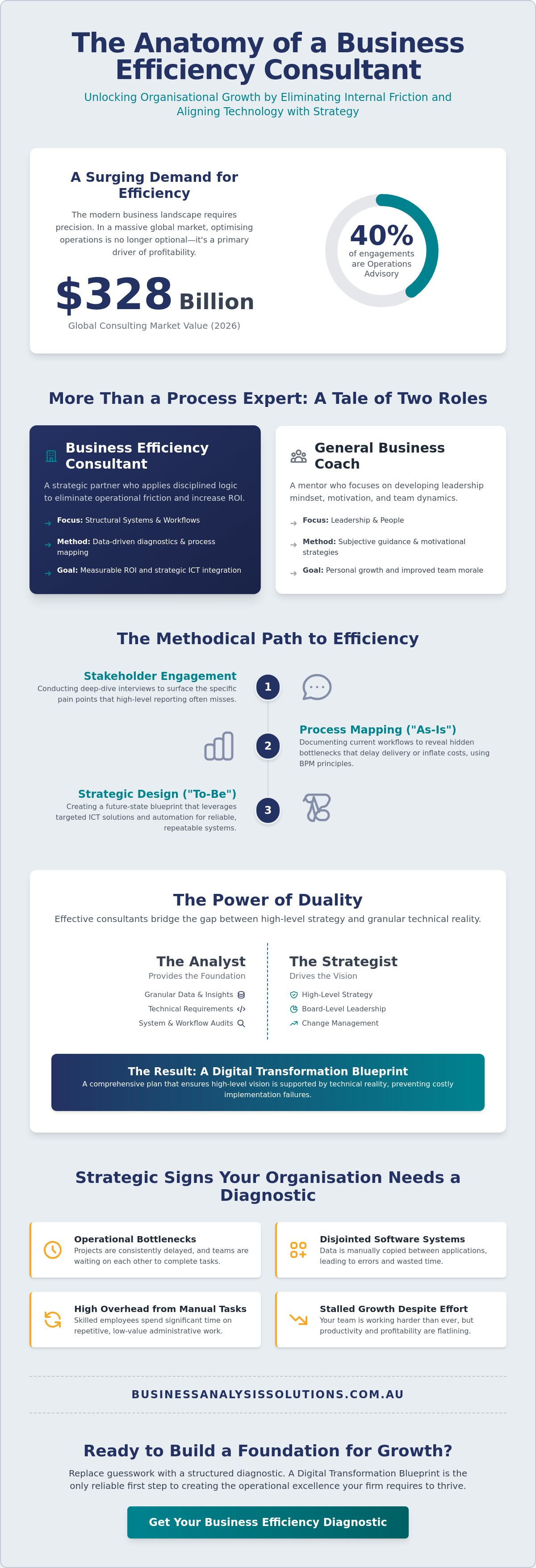 What is a business efficiency consultant