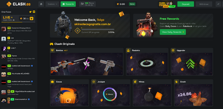Clash.gg - Explore as Diversas Modalidades de Jogos 