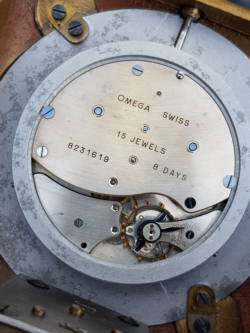 Thumbnail: 1930s Omega 8 Day Deck Clock