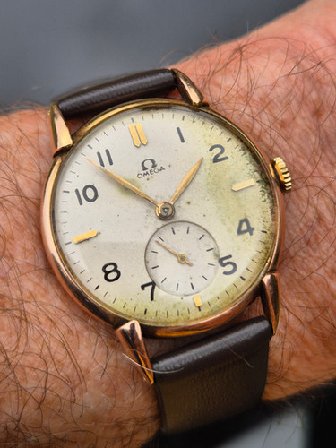 1943 Omega 14k Gold Case omegavintagewatches