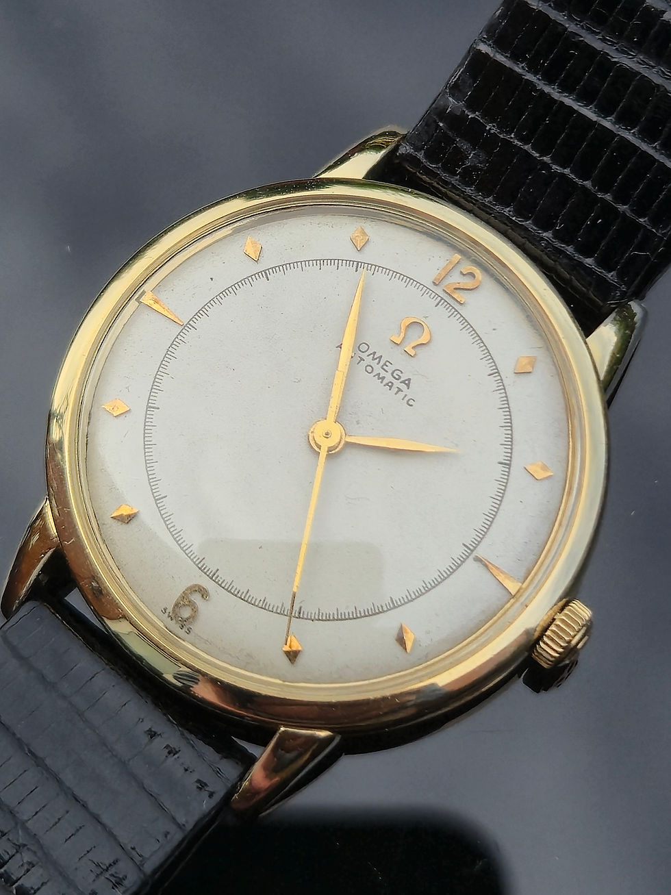 Thumbnail: 1945 Omega Automatic Dress Watch – Wadsworth Case