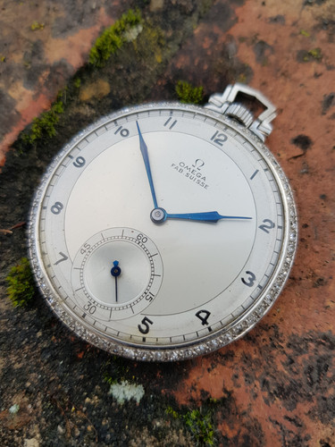 1938 Omega Platinum 63 Diamonds omegavintagewatches