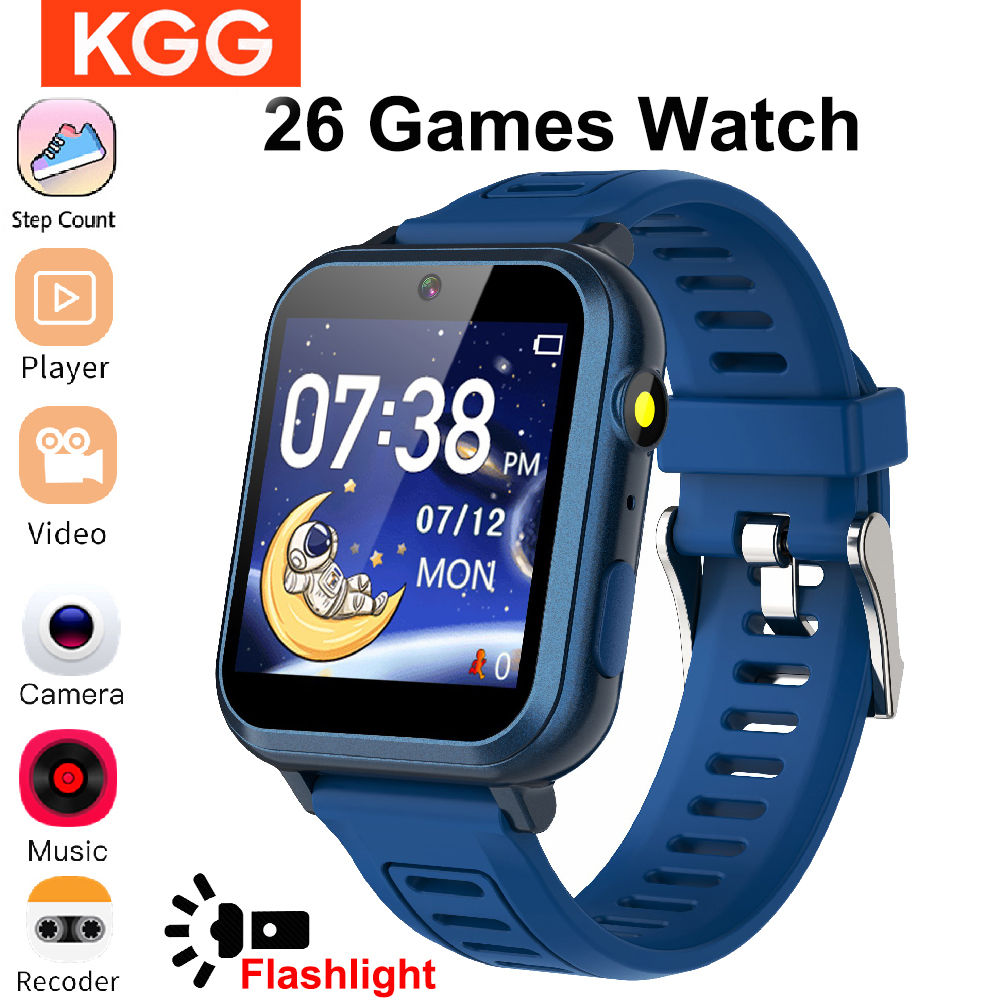 Children's Wristwatch 24 Games Kids Smart Watch Music Play Pedometer Tracker Tim