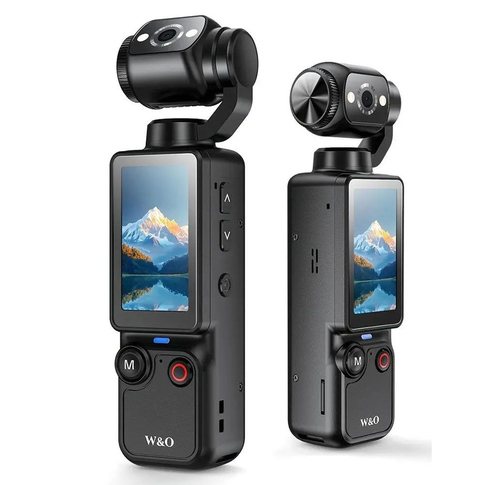 4K Portable Handheld Vlog Camera,180° Rotatable Lens,1.9" HD Screen,One Click R