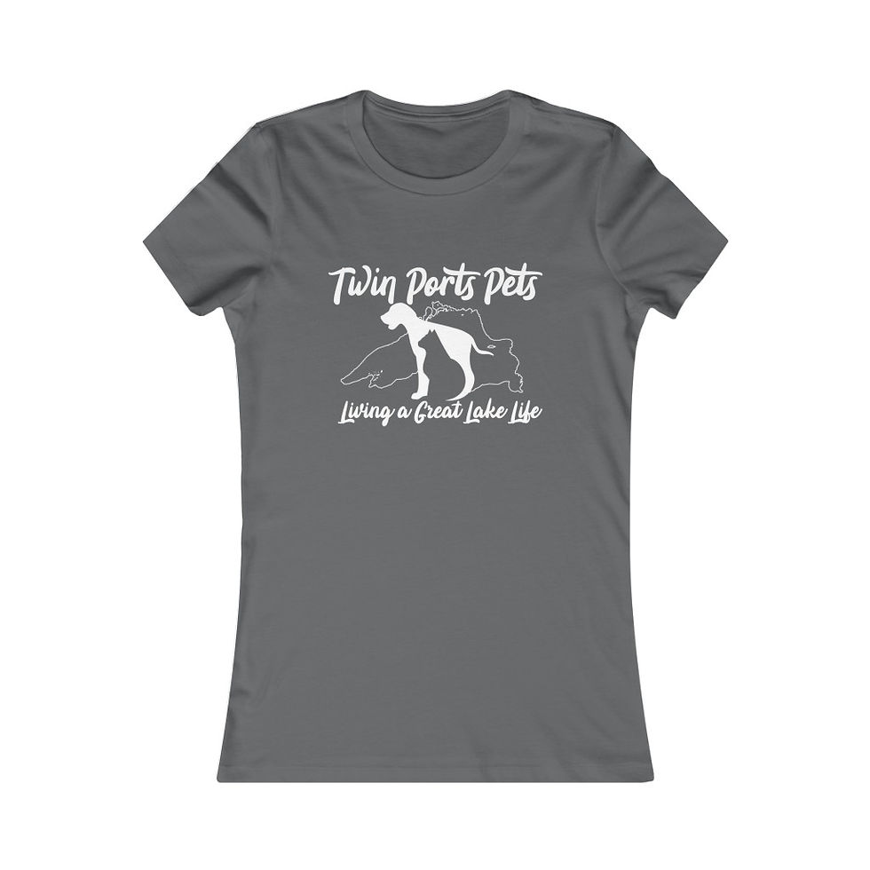 Thumbnail: Twin Ports Pets Living a Great Lake Life - Women's Favorite Color Tee